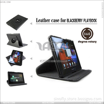 for Blackberry Playbook Rotatable 360 Degree Litchi Pattern Leather Case